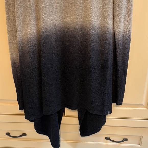 Barefoot Dreams Gray and Black ombré high/low cardigan - Picture 6 of 6